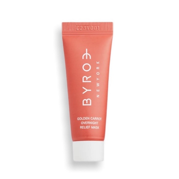 Byroe New York Golden Carrot 🥕 Overnight Relief Mask and Cosmedix brush duo NEW - Picture 3 of 11